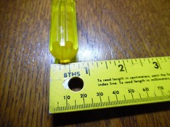 6 Amber/Yellow Blank Screwdriver File Pick Awl Handles 3″ DIY Tool Grips MI USA