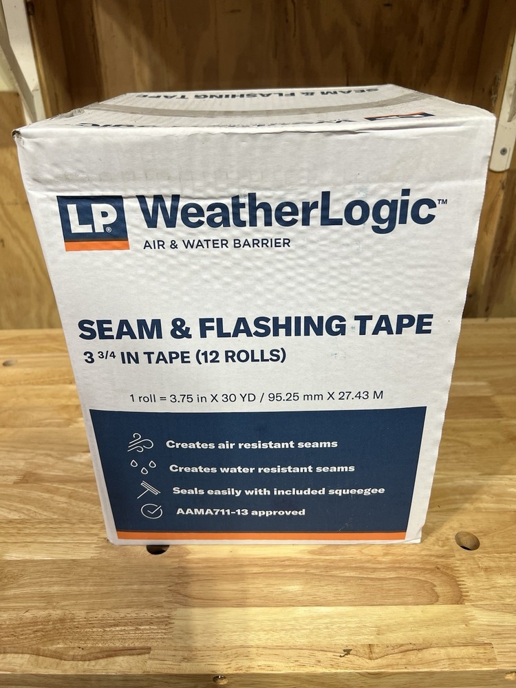 LP Weather Logic Seam & Flashing Tape 3-3/4” x 30yd – 12 Roll Case