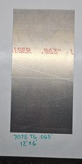 7075-T6 Aluminum Sheet Plate 12″ x 6″ x .063″ Aircraft Grade USA