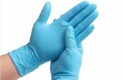 Nitrile Gloves 1 Case Synguard Blue Exam Nitrile Gloves Size Med 10 box 100
