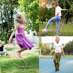 Jump Rope for Kids, Adjustable Jump Ropes for 4 5 6 7 8 10 12, Tangle Free Jumpi