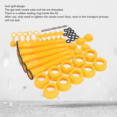 5x Gas Can Spout Nozzle Vent Kit Replacement For Old Style Caps Plastic Gas Can