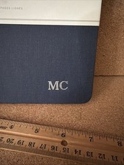 Shinola Detroit Motorcycle Club Lined Pages Journal Notebook Linen Navy Blue New