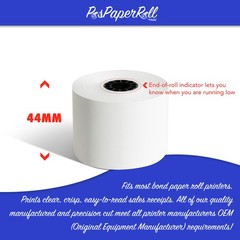 40 CASIO CE-3640 CE-3700 CE-3800 CE-4000 44mm CASH REGISTER TAPE PAPER ROLLS