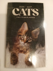 2-Year, 2026-2027, Pocket Calendar, Choice of Kitten, Dog or Butterfly