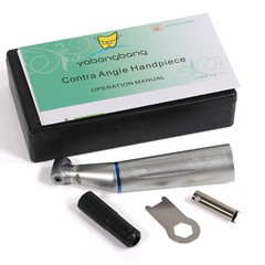 Dental SLow Speed LED Handpiece Optic Fiber Contra Angle Motor 4Hole Inner Water