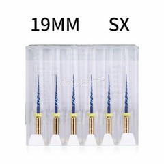 6pcs Endodontic Dental NiTi Engine Use Heat Activated Rotary Files 19mm/25mm