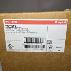 (5 Pack) Wiremold V4010DFO 4000 Series Raceway FiberReady Ivory New