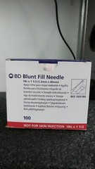 BD BECTON DICKINSON 305180 Sterile Single Use 18G x 1 1/2