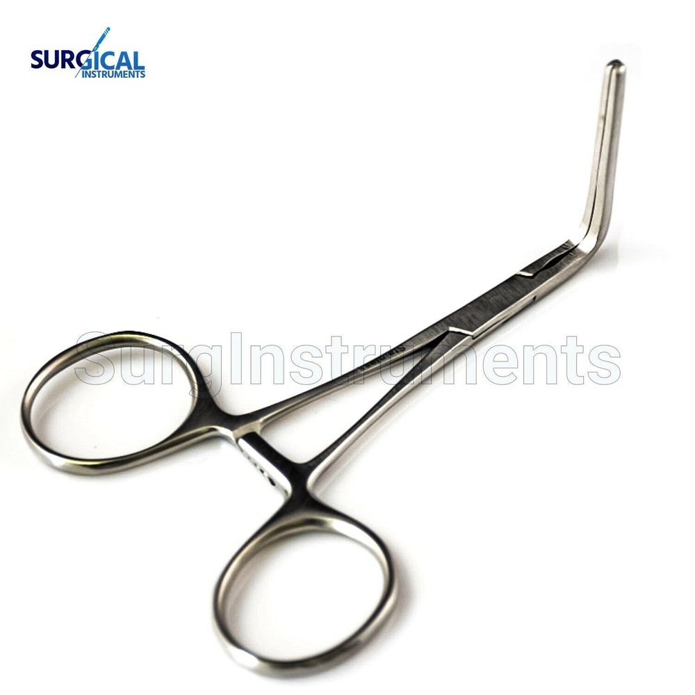 DeBAKEY Bulldog Clamp Forceps 4.50″ (11.5cm) Angled 45° Surgical German Grade