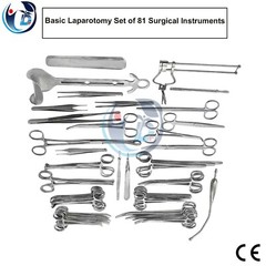 Basic Laparotomy Set of 81 Pcs Surgical Instruments