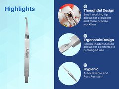 Orthodontic Bracket Placing Tweezer Set of 4 ARTMAN