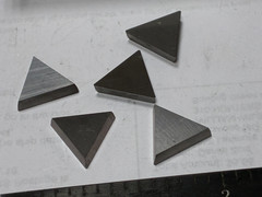 Lot of 5, Unknown Brand, TPG321 C-5, Carbide Turning Inserts, Made-In-The-USA