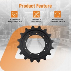 Drive Sprocket 16 Teeth for Takeuchi TL12R2 TL12V2 06916-00011 Steel 9 Holes
