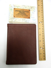 United States Travel Journal 6″ Soft Leather Cover Graphic Image Brown