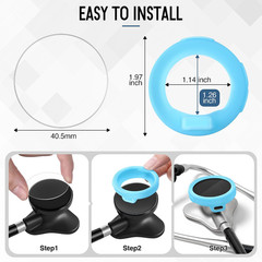 Stethoscope Protection Kit Compatible with EKO Core 500, 3 2.5D Tempered Glass S