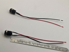 12 MM Push Button High Head Black Momentary Switch with 6 inches 2 wires 5-24 V