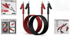 Corrosion-Resistant 14 AWG Leads with Alligator Clips – 19A Max Support
