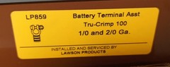 Lawson LP859 Tuff-Crimp 100 Battery Terminal Assortment