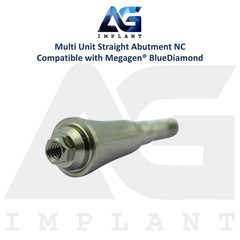 10 Straight Multi Unit Prosthetic NC X-FIT Megagen® BlueDiamond Compatible 4.8mm