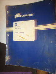 ORIGINAL 1968 FIAT ALLIS B MOTOR GRADER PARTS CATALOG MANUAL 1976 PRINTING