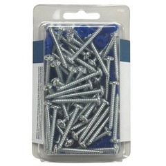 50x Expansion Wall Anchors with 50x Screws Set for 1/4in Drill Hole Installation