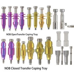 Dental Impression Coping Open Closed Tray Locator Healing Abutment Cap for Nobel