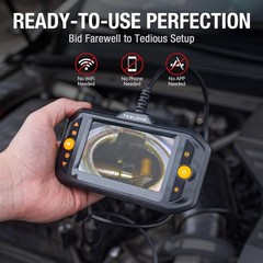 Teslong Dual Lens Endoscope Mechanic Borescope Inspection Camera Flexible 16.5FT