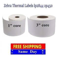 4X6 Direct Thermal Shipping/Barcode Labels for Zebra Eltron 2844 ZP450 1″ 3″core