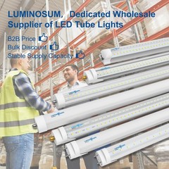 T8 LED Tube Light Bulbs 4 Foot 20W 40W Equivalent, 5000K Daylight 2000LM, T8 T10