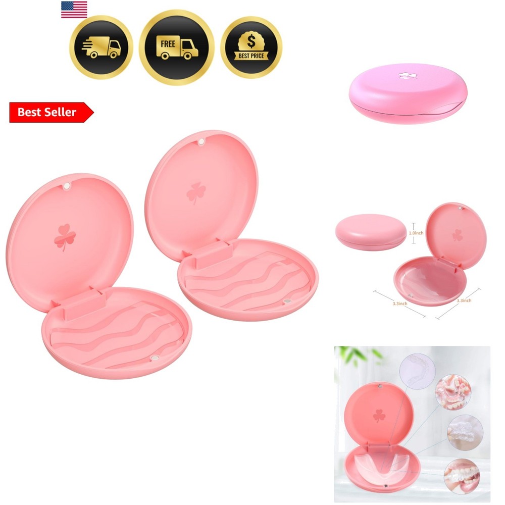 2 Pack s,Solid Orthodontic Pink