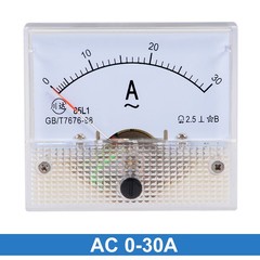 AC 0-30A Analog Panel Ammeter Gauge Ampere Current Meter 85L1 New