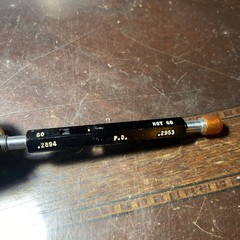 M8 X 1.0 6H METRIC THREAD PLUG GAGE 8.0 1 GO NO GO 7.350 & 7.500 (T25)