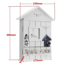 Hemoton Key Storage Holder Case Wall Mounted Wooden Key Lighthouse Model