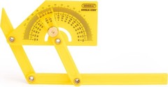 Compact Hand-Powered Protractor for Sloped, Inside & Outside Angles – Yellow