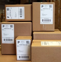 250 Fanfold 4″x6″ Direct Thermal Shipping Labels for Zebra&Rollo Printers
