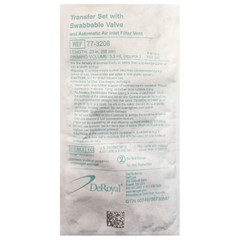 *1-Pack* DeRoyal CT Transfer Set With Swabbable Valve Sterile 77-3208
