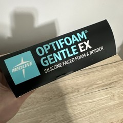 Medline Optifoam Gentle EX Silicone Faced Foam Dressing 4×4 Border 10 Sterile