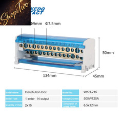 Din Rail Terminal Block WKH-207/211/215/407/411/415 Modular Distribution Block Sc