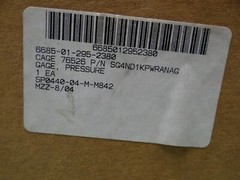 4 1/2″ Moeller Pressure Gauge 0-1000 PSIG 10 lb subd NSN 6685-01-295-2380