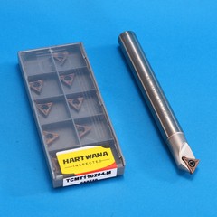 45 Degree Chamfering Milling Cutter 1 Flute With Carbide Inserts TCMT110204