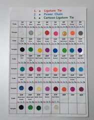 Dental Orthodontic Ligature Ties Elastics Ligas 1008pcs/pack 37 Colors For Chose