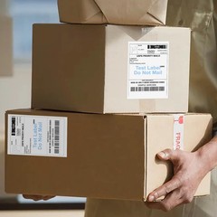 9527 Product Fanfold 4 x 6 Direct Thermal Labels 1 Stacks | 100 Labels, Blue