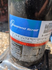 Copeland 2.5 Ton Compressor ZP29K5E-PFV-130 ZP29K5E-PFV-830 ZP29K5-PFV-130 Used