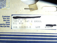 LUCAS MILHAUPT SIL- FOS STRIP .0030 THICKNESS x .047 WIDTH X SPOOL