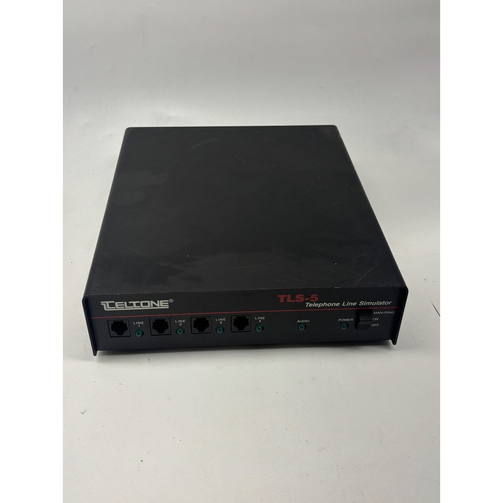 Teltone TLS-5 Telephone Line Simulator 4-Line Model TLS-5A-02 Black USA Made