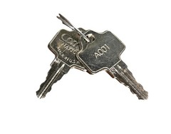 True 932992 Keys, #A-001 Key for Lock 831373 & 935645 freezer cash register