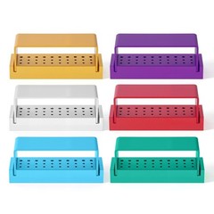 30 Holes Dental Burs Block Holder Disinfection Sterilization Box for RA FG Bur