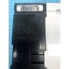 Eaton HFD3050 50A 3P 600V Circuit Breaker 65kA F-Frame Series C 6639C86G91