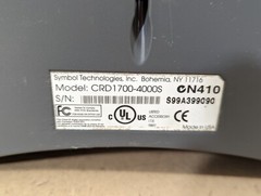 MOTOROLA SYMBOL CRD1700-4000S Quad Charging Cradle w/ SPT1800-TRG80400 Handheld